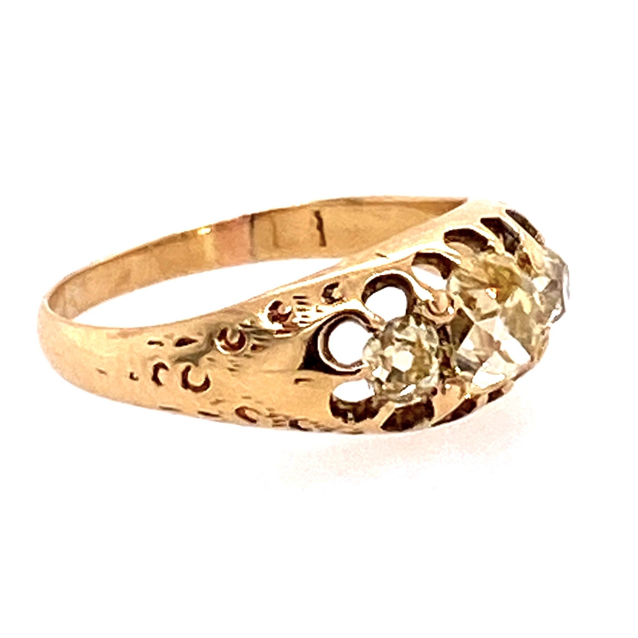 Olympic Jewelry Seattle Antique 3 Stone Ring Olympic Jewelry