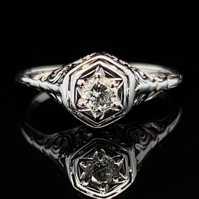 Rivka 17ct Round Cut Diamond Engagement Ring | Nekta New York