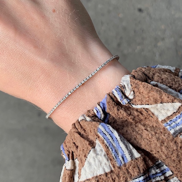 Dainty Diamond Tennis Bracelet Olympic Jewelry Open For Walkins