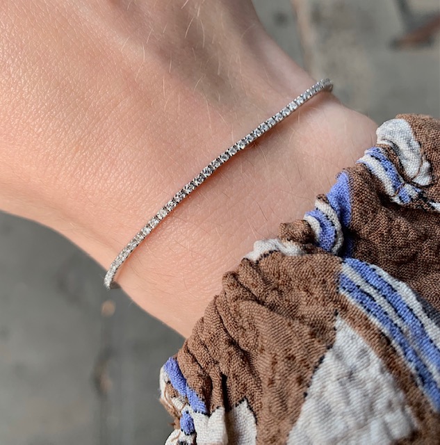 Dainty Diamond Tennis Bracelet Olympic Jewelry Open For Walkins