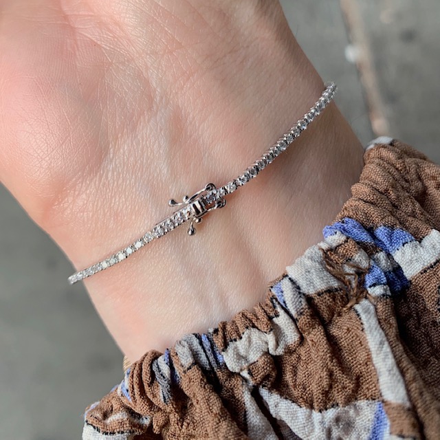 Dainty Diamond Tennis Bracelet Olympic Jewelry Open For Walkins