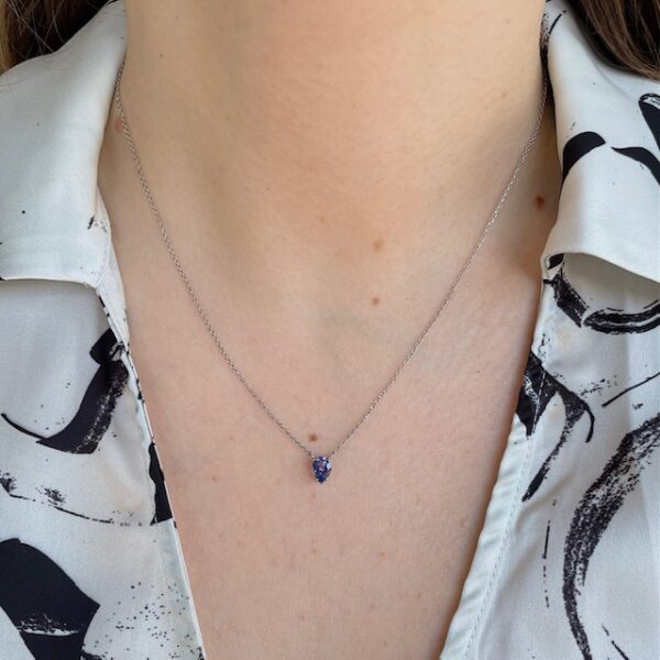 Pear Shape Tanzanite Pendant - Image 2