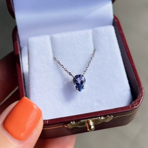 Pear Shape Tanzanite Pendant