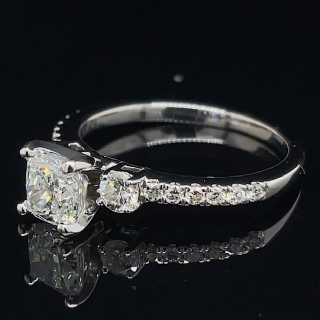 Estate GIA Certified Cushion Diamond Ring | Olympic Jewelry - Open For ...