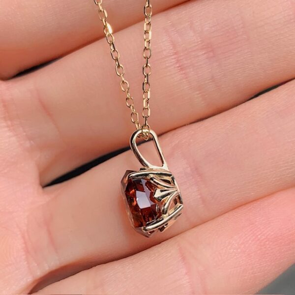 5.84 Carat Brown Zircon Pendant - Image 3