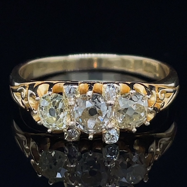 0.61ct Old Mine Cut Diamond Ring | Rutherford