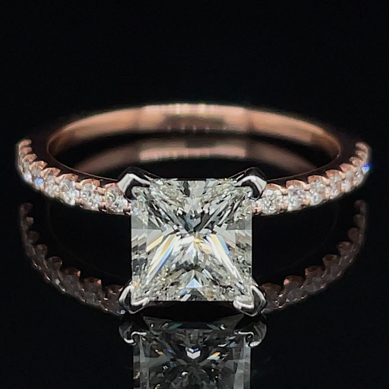 Estate Princess-Cut Diamond Ring
