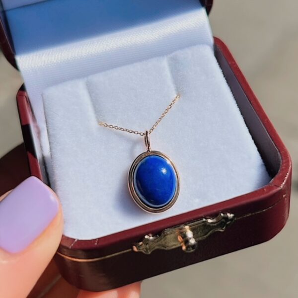 Estate Lapis Pendant