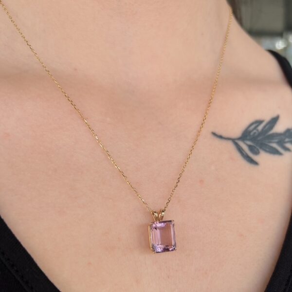Recycled Amethyst Pendant - Image 2