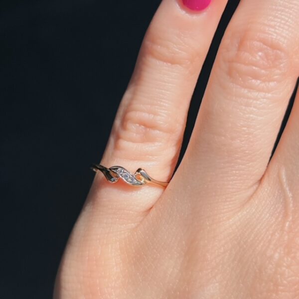 Estate Russian Diamond Band - Image 2