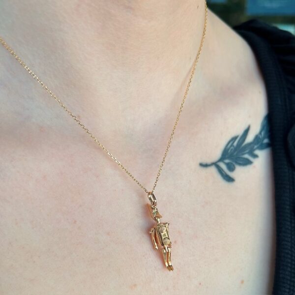 Antique Movable Pinocchio Pendant - Image 2