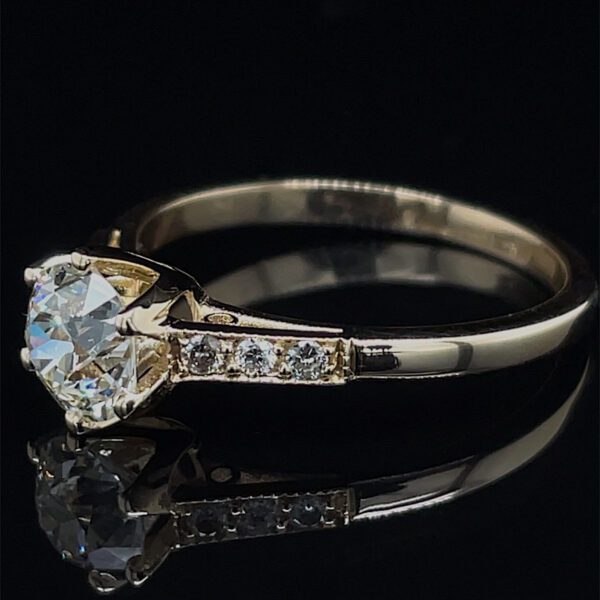 Vintage Style .88ct Old European Cut Diamond Ring - Image 2