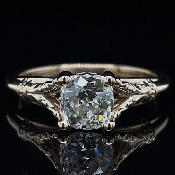 Vintage Inspired Old Mine Cut Diamond Ring