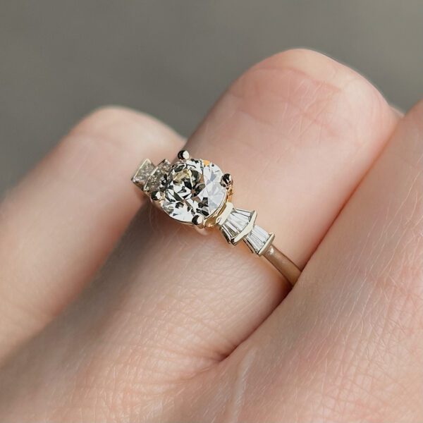 GIA Certified Fan Baguette Ring - Image 4