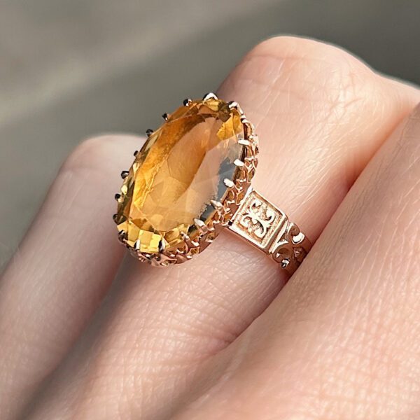 Antique Citrine Ring - Image 3