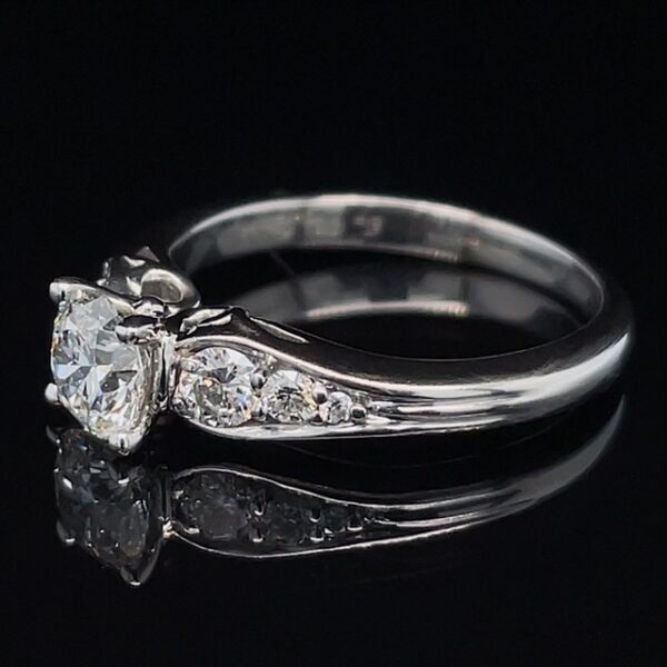 Estate GIA Certified .70ct Diamond Ring - Image 2