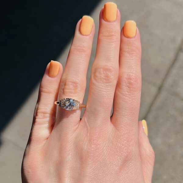 Vintage Inspired Old European Cut Diamond Ring - Image 3