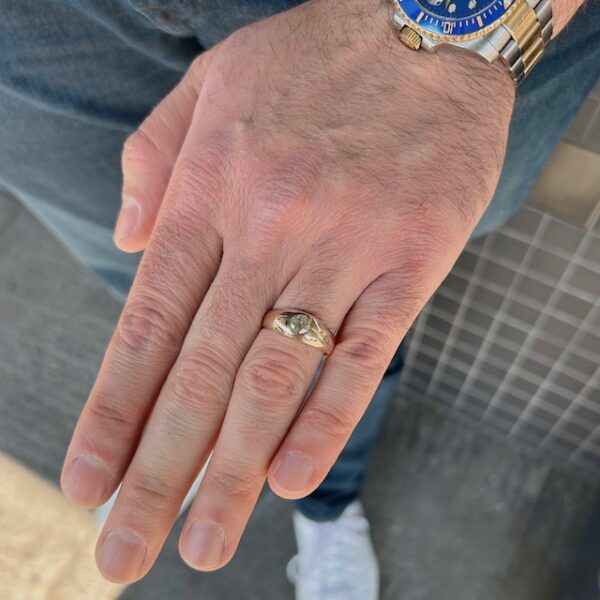 Antique Old Mine Cut Diamond Ring - Image 4