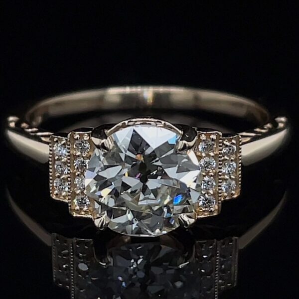 Vintage Inspired Old European Cut Diamond Ring