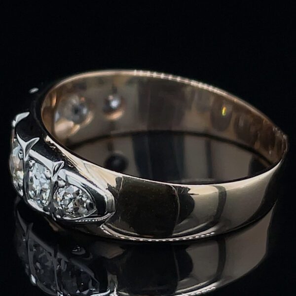 Antique Old European Cut Diamond Band - Image 2