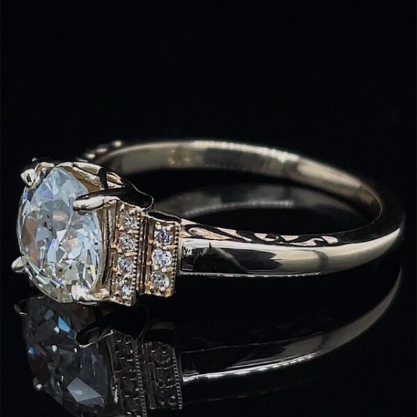 Vintage Inspired Old European Cut Diamond Ring - Image 2