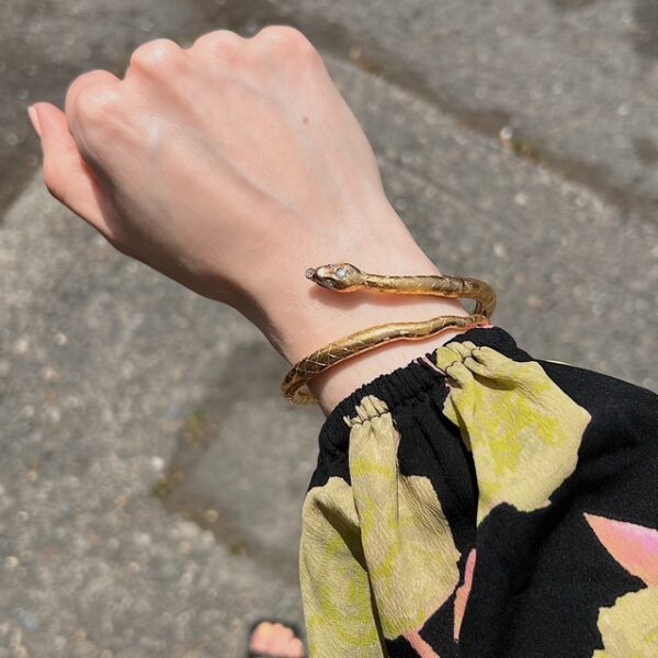 Victorian Snake Bangle Circa 1850's - Image 2