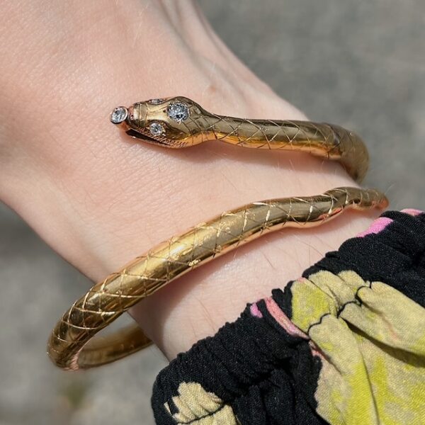 Victorian Snake Bangle Circa 1850's