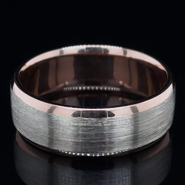 Estate White/Rose Gold Band