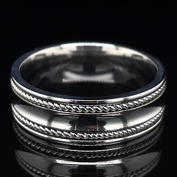 Estate Rope Design Platinum Band