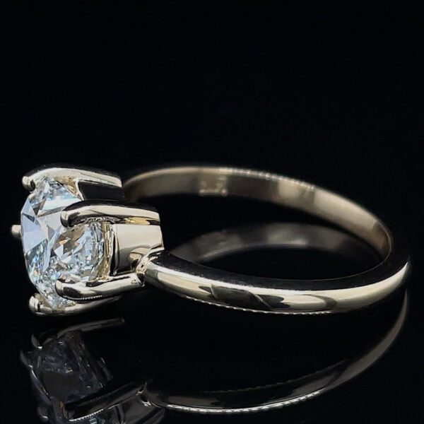 Recycled GIA Certified Heart Diamond Ring - Image 2