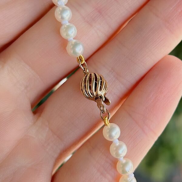 Estate 5mm Akoya Pearl Strand - Image 2