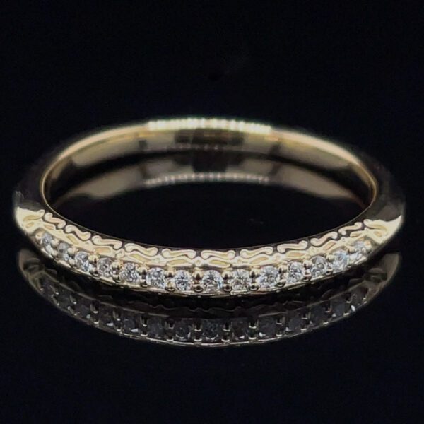 Recycled Prong Set Diamond Band