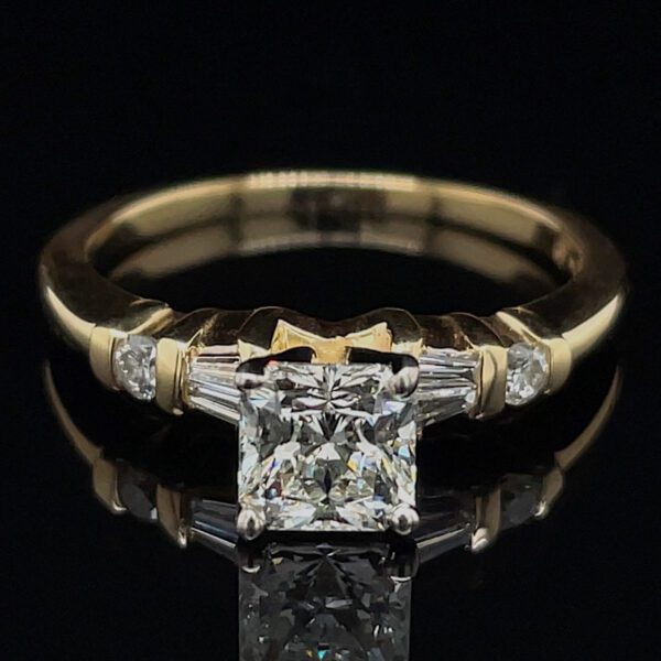 Estate Princess Cut Diamond Ring