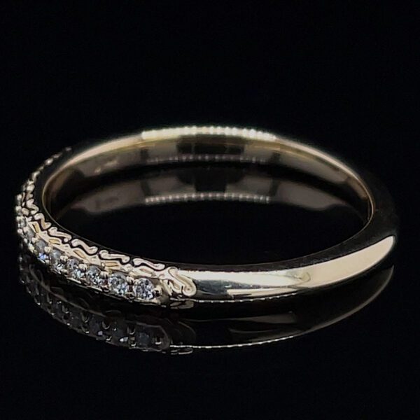 Recycled Prong Set Diamond Band - Image 2