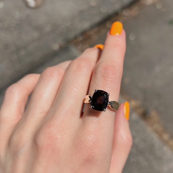 Estate Smoky Quartz Ring - Image 3