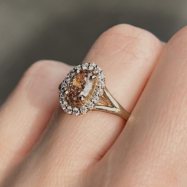 GIA Certified Recycled Fancy Orange-Brown Diamond Ring - Image 4