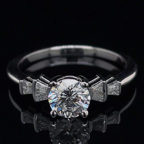Recycled GIA Certified Diamond Fan Ring