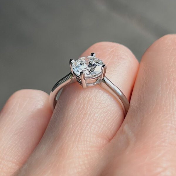 Recycled GIA Certified 1.46ct Diamond Solitaire Ring - Image 5
