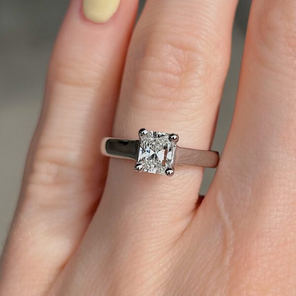 Estate GIA Certified Radiant Solitaire - Image 3