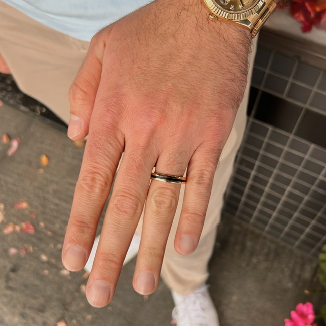 Estate Black Inlay Band - Image 2