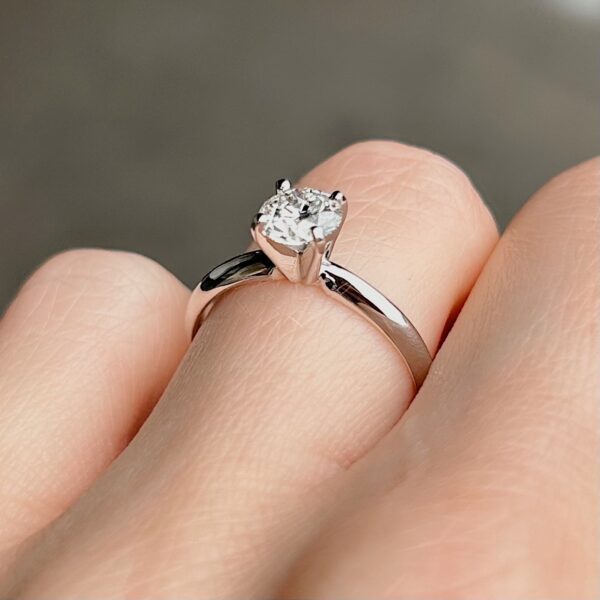 Estate .72ct Solitaire Engagement Ring - Image 4