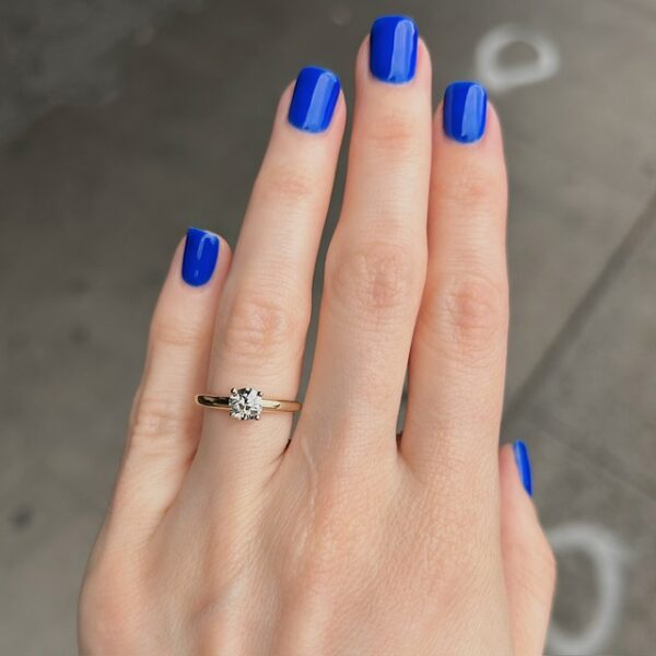 Antique Old European Cut Solitaire Ring - Image 2