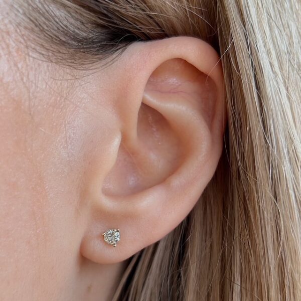 Recycled .36ctw Diamond Studs - Image 2