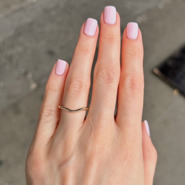 Vintage Inspired Milgrain Contour Band - Image 2