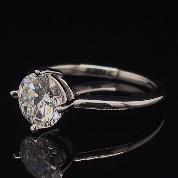 Recycled GIA Certified 1.46ct Diamond Solitaire Ring - Image 2