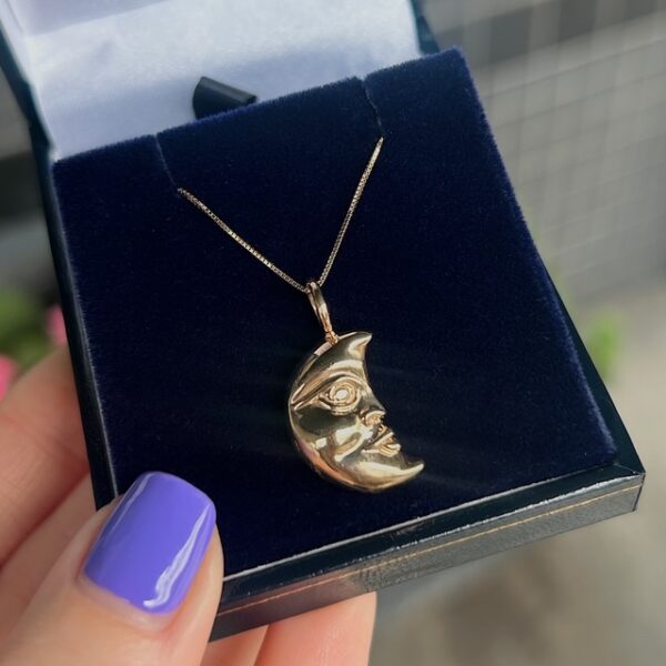Estate Moon Pendant