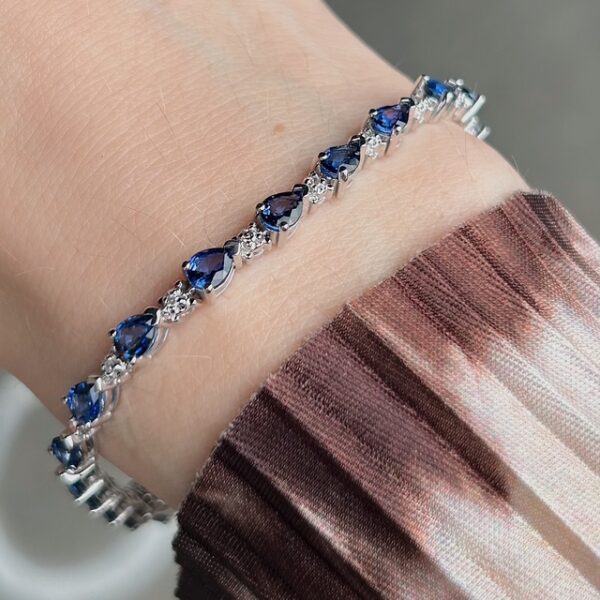 Estate Sapphire & Diamond Bracelet