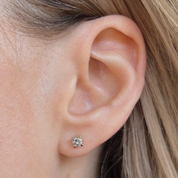 Recycled .48ctw Diamond Studs - Image 2