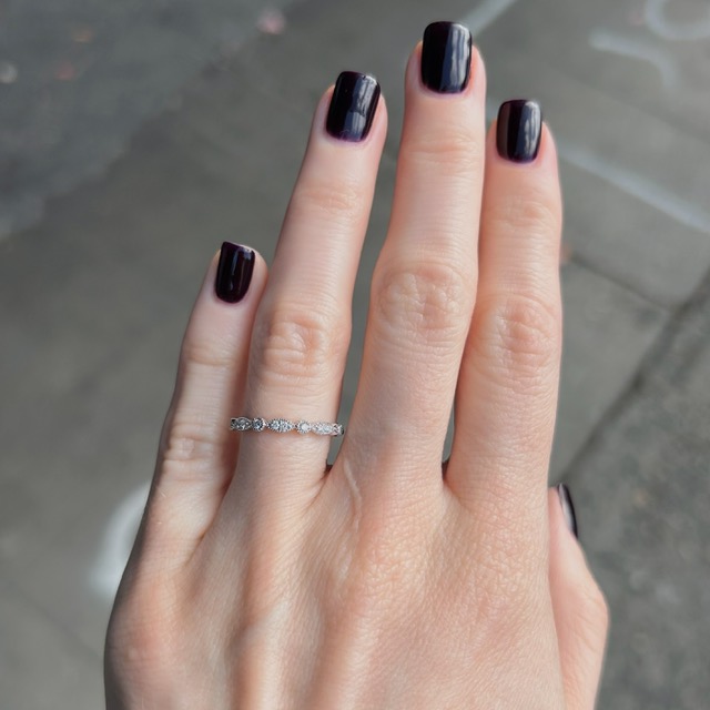 Estate Vintage Inspired Diamond Band - Image 2