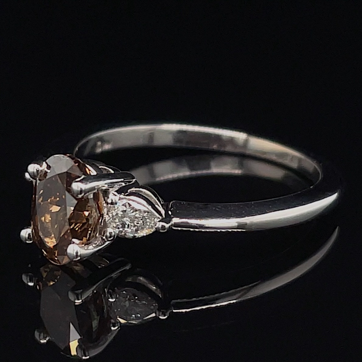 GIA Certified 1.01ct Orange-Brown Diamond Ring - Image 2